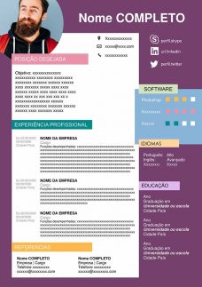 modelo curriculo violeta